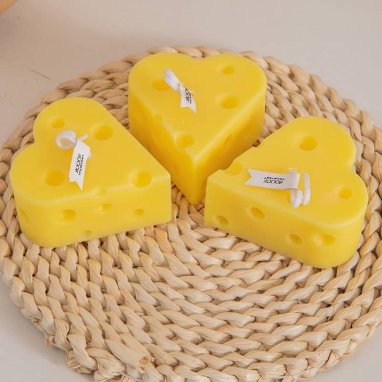 Picture of Heart Cheese Shape Candles