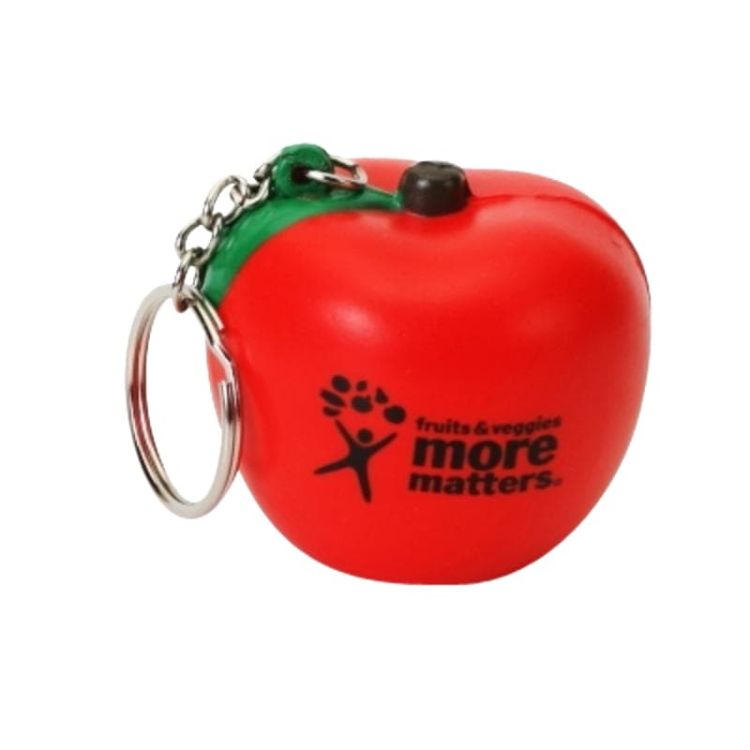 Picture of Keyring with Apple Stress Reliever