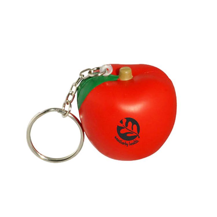 Picture of Keyring with Apple Stress Reliever