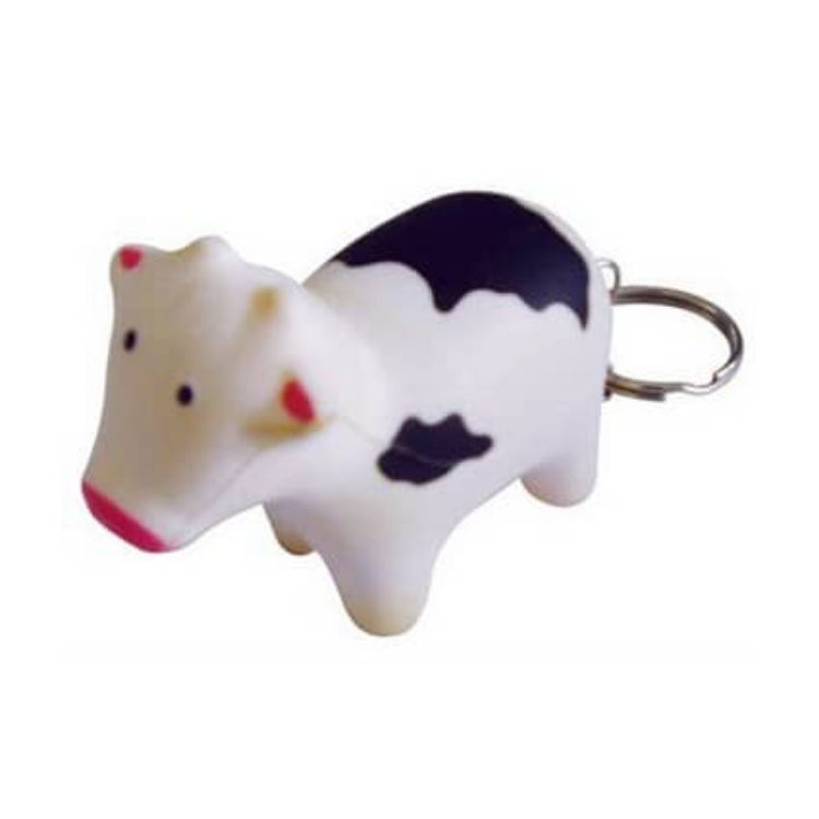 Picture of Keyring with Cow Stress Reliever