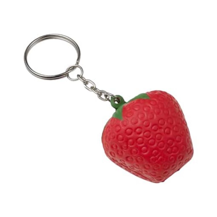 Picture of Keyring with Strawberry Stress Reliever