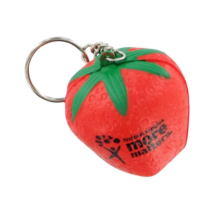 Picture of Keyring with Strawberry Stress Reliever