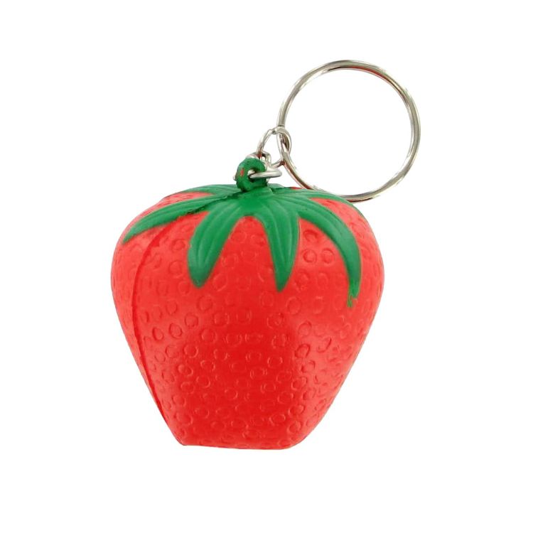 Picture of Keyring with Strawberry Stress Reliever