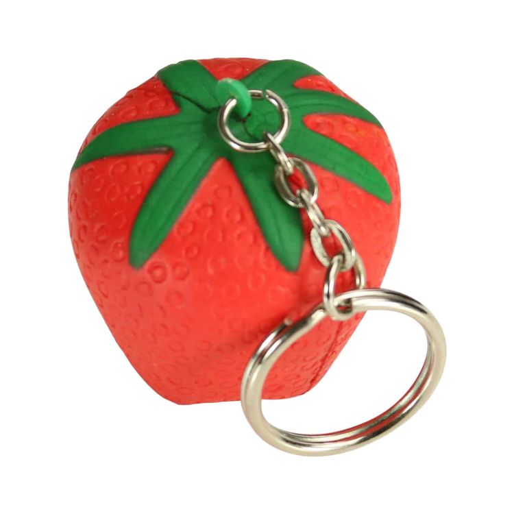 Picture of Keyring with Strawberry Stress Reliever