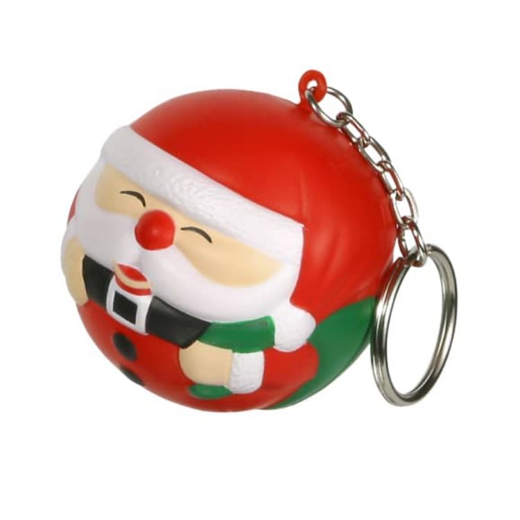 Picture of Keyring with Santa Stress Reliever