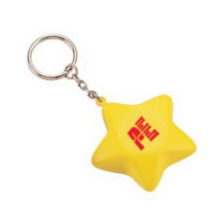 Picture of Keyring with Star Stress Reliever