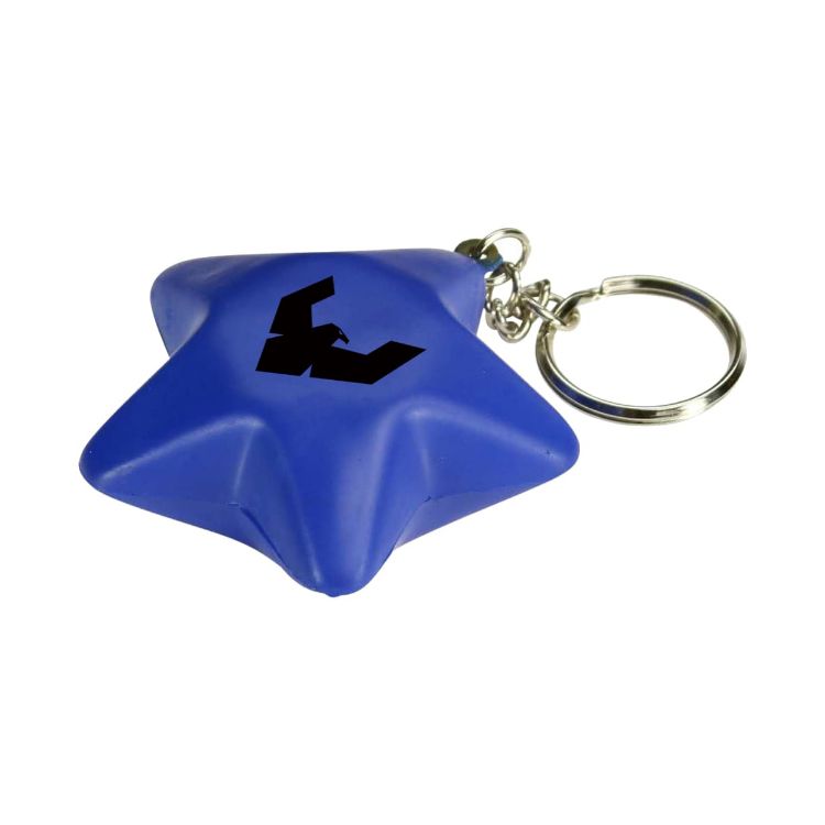 Picture of Keyring with Star Stress Reliever