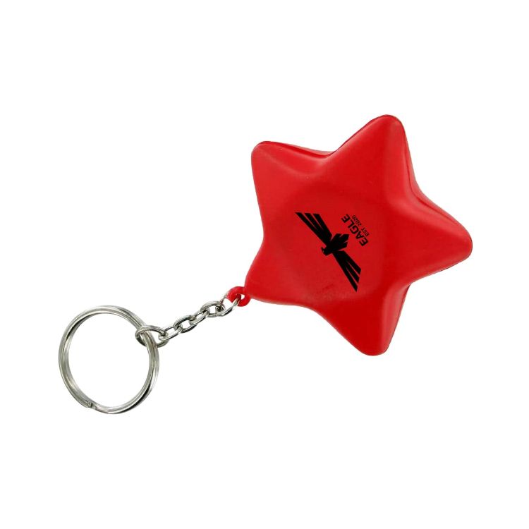 Picture of Keyring with Star Stress Reliever