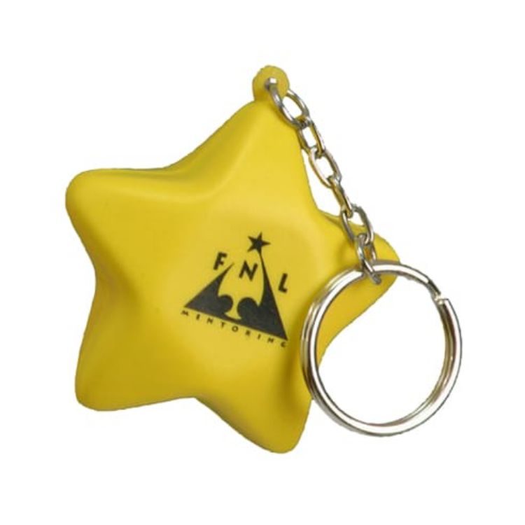 Picture of Keyring with Star Stress Reliever