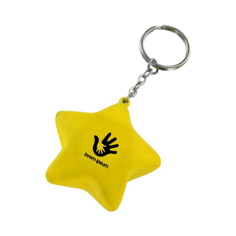 Picture of Keyring with Star Stress Reliever