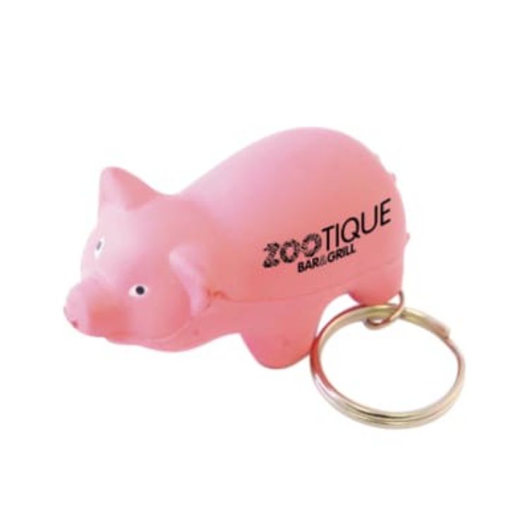 Picture of Keyring with Mini Pig Stress Item