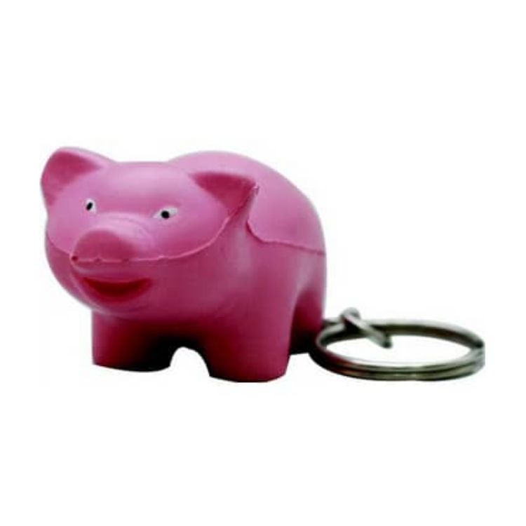 Picture of Keyring with Mini Pig Stress Item