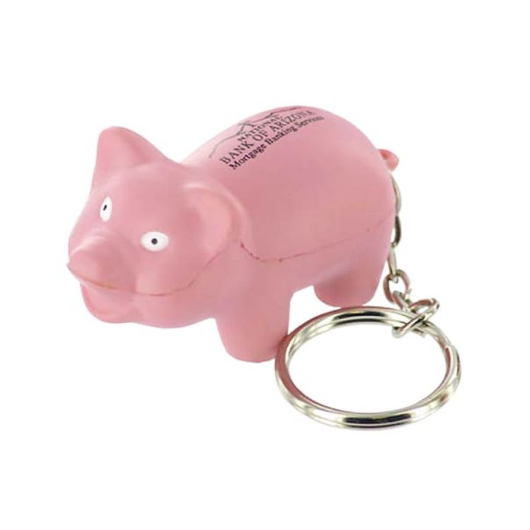 Picture of Keyring with Mini Pig Stress Item