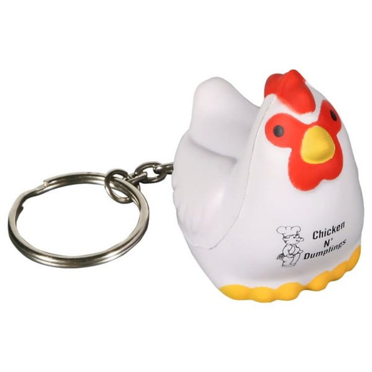 Picture of Keyring with Rooster Stress Reliever