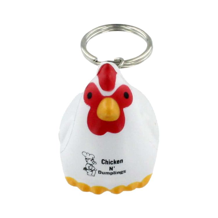 Picture of Keyring with Rooster Stress Reliever