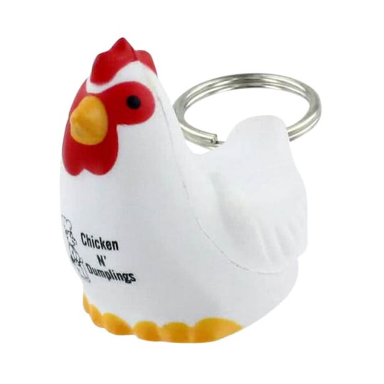 Picture of Keyring with Rooster Stress Reliever