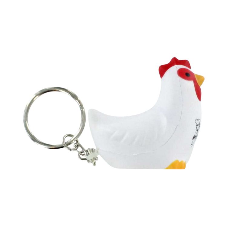 Picture of Keyring with Rooster Stress Reliever