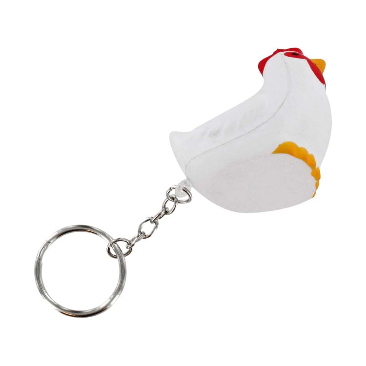 Picture of Keyring with Rooster Stress Reliever