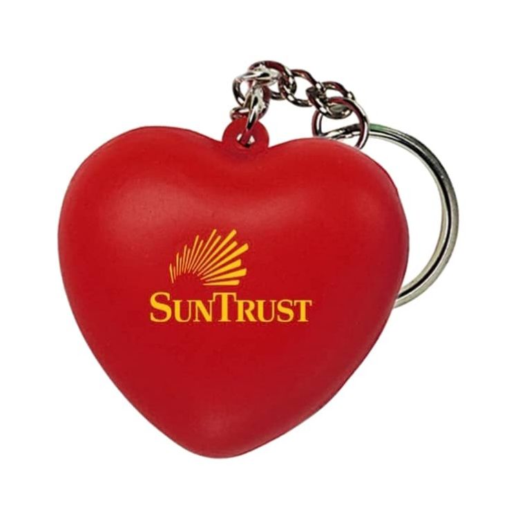 Picture of Keyring with Heart Stress Reliever