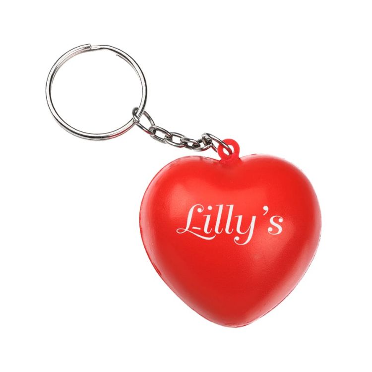 Picture of Keyring with Heart Stress Reliever