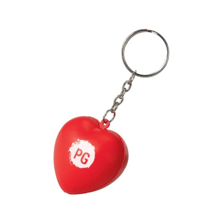 Picture of Keyring with Heart Stress Reliever