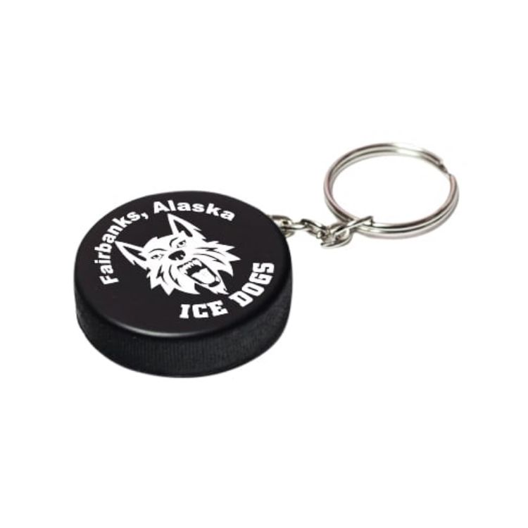 Picture of Keyring with Hockey Puck Stress Reliever