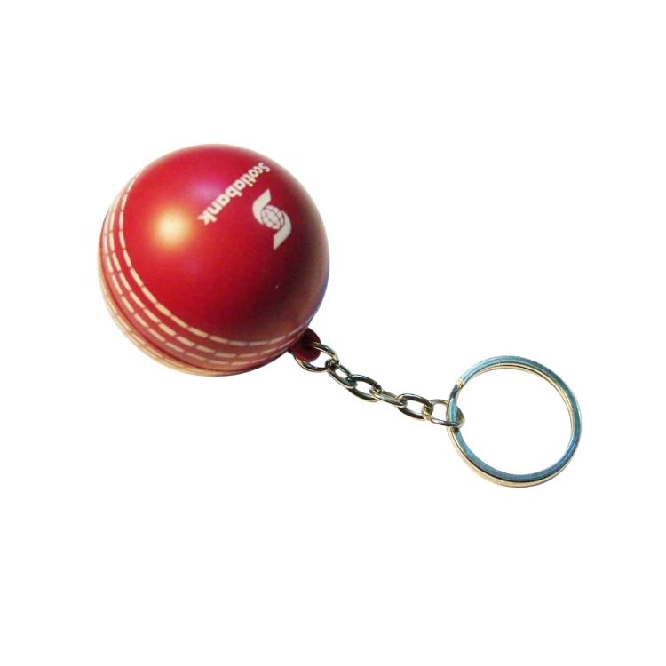 Picture of Keyring with Cricket Ball Stress Reliever