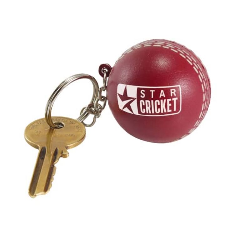 Picture of Keyring with Cricket Ball Stress Reliever