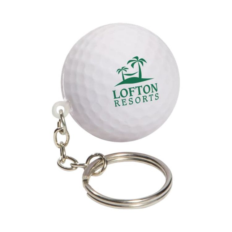 Picture of Keyring with Golf Ball Stress Reliever