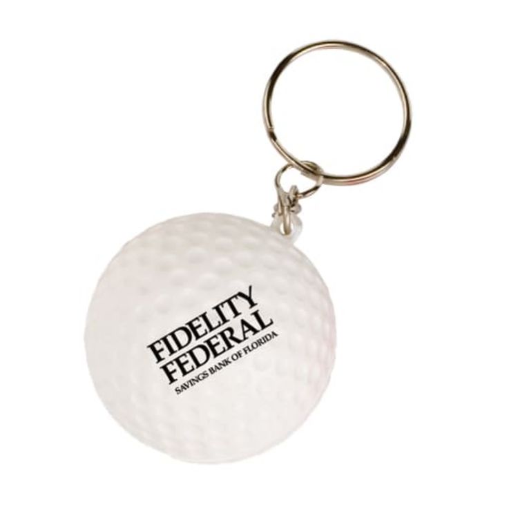 Picture of Keyring with Golf Ball Stress Reliever