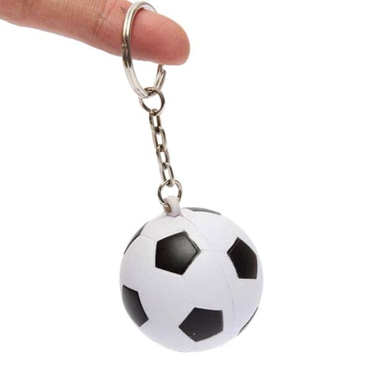 Picture of Keyring with Football Stress Relievers