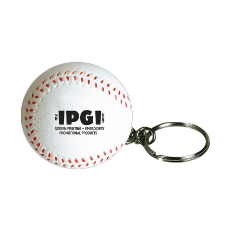 Picture of Keyring with Baseball Stress Reliever