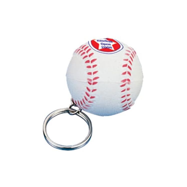 Picture of Keyring with Baseball Stress Reliever