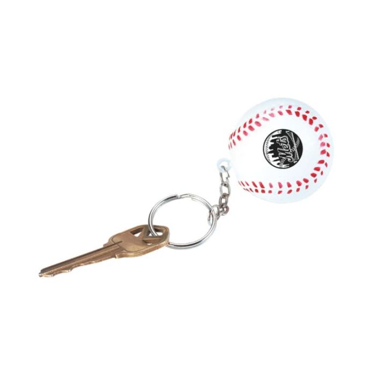 Picture of Keyring with Baseball Stress Reliever