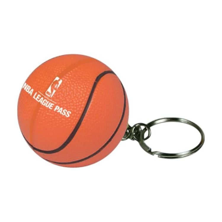 Picture of Keyring with Basketball Stress Item