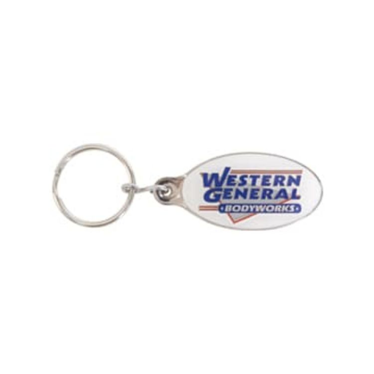 Picture of Custom Shaped Embossed Soft Enamel Keyring