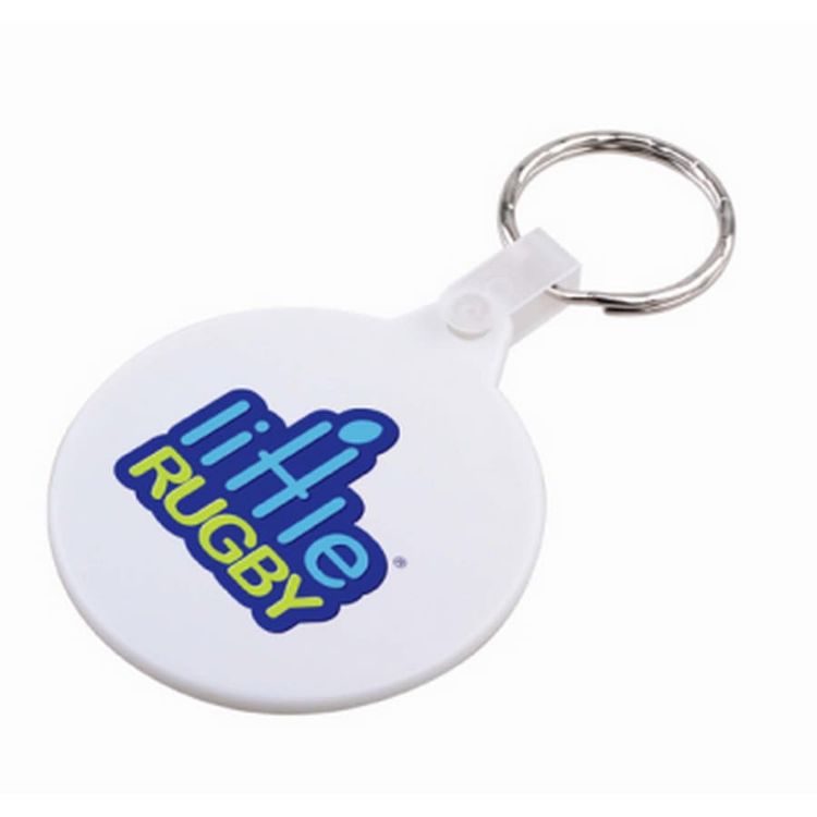 Picture of Round Hard Plastic Keyring