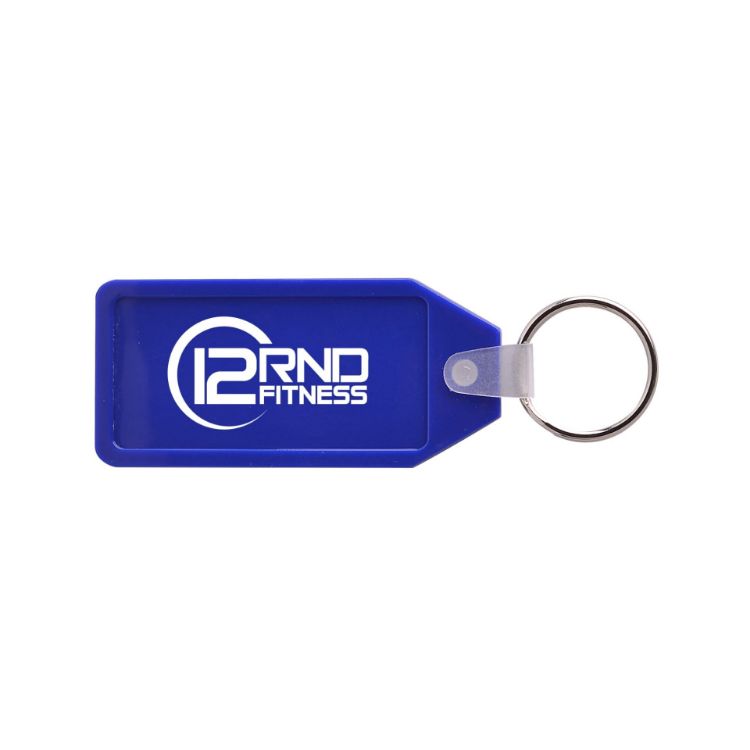 Picture of Long Hexagon Hard Plastic Keyring