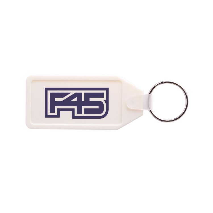 Picture of Long Hexagon Hard Plastic Keyring