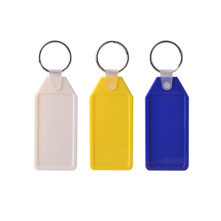 Picture of Long Hexagon Hard Plastic Keyring