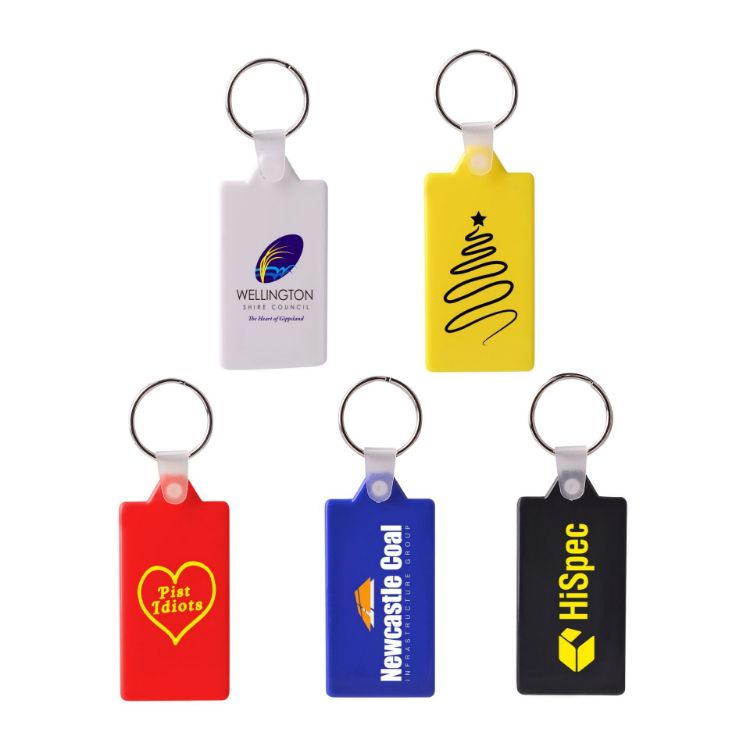 Picture of Rectangular Hard Plastic Keyring