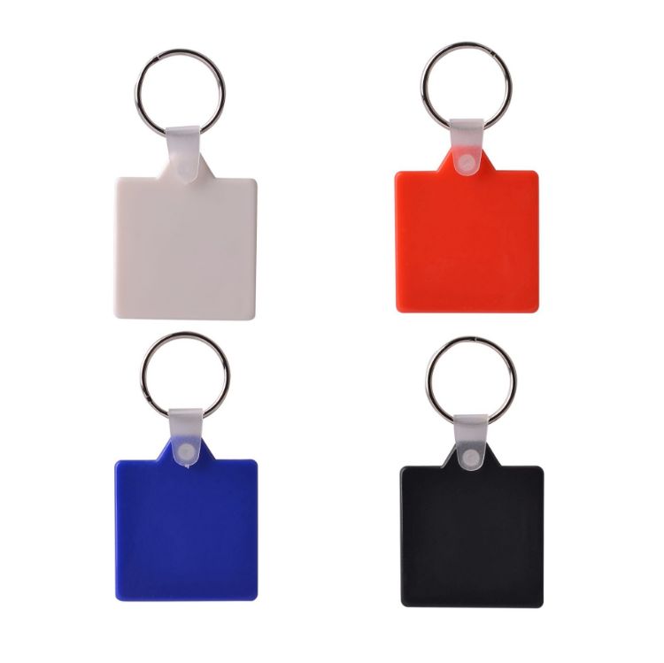 Picture of Square Hard Plastic Keyring