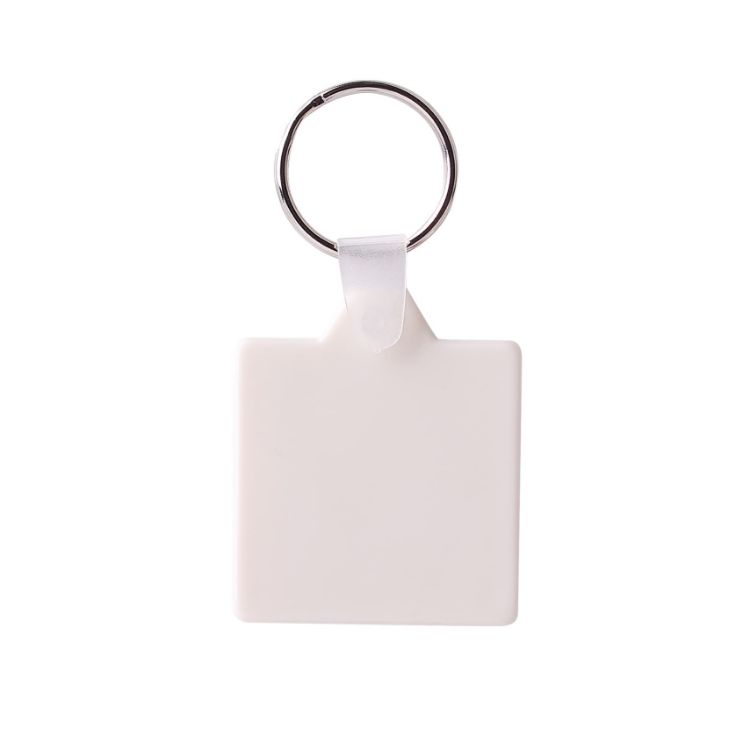 Picture of Square Hard Plastic Keyring