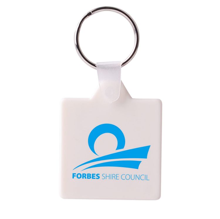 Picture of Square Hard Plastic Keyring