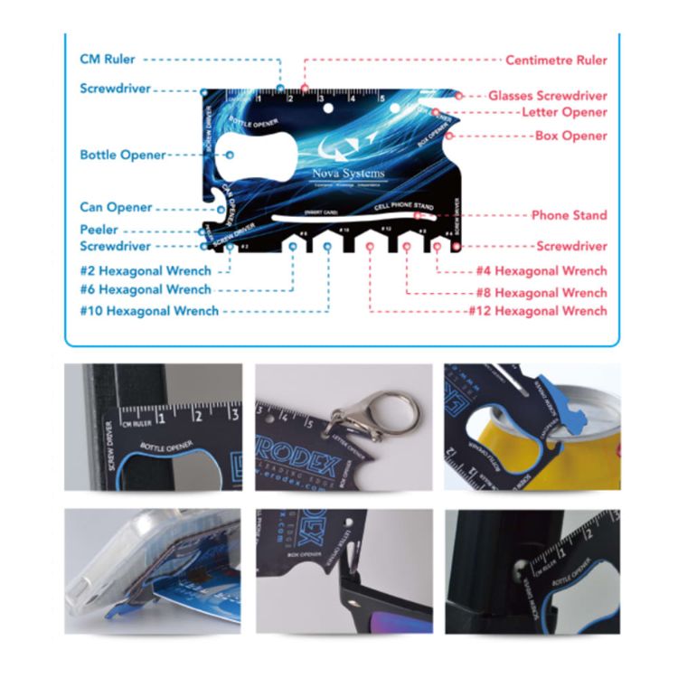 Picture of Full color print Card- sized Multi-tool