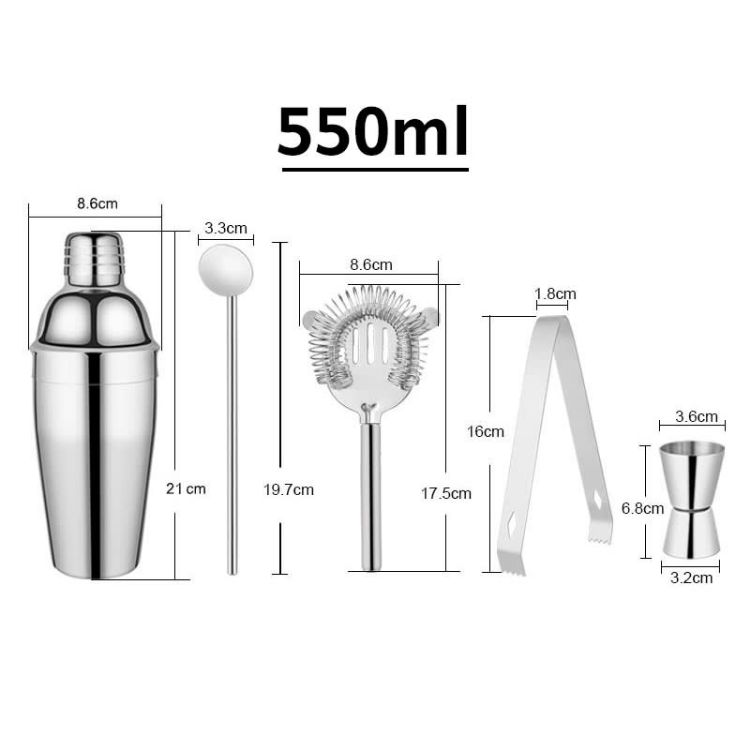 Picture of 550ml Cocktail Tools Set (5pcs)