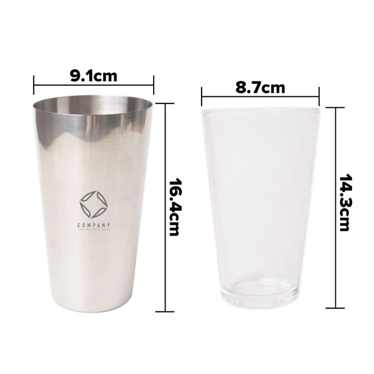 Picture of Boston Cocktail Shaker(450ml+750ml)