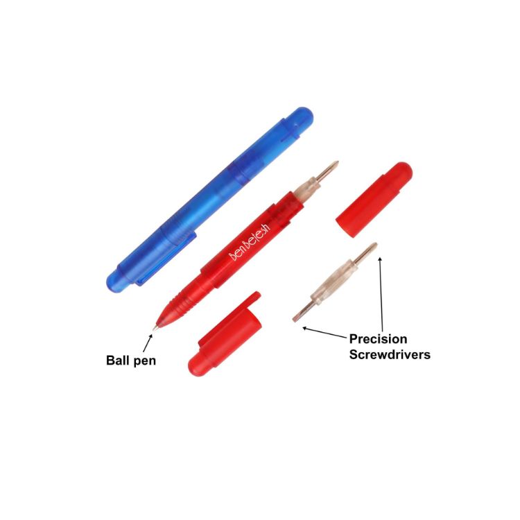 Picture of Pen with Screwdriver Red Blue