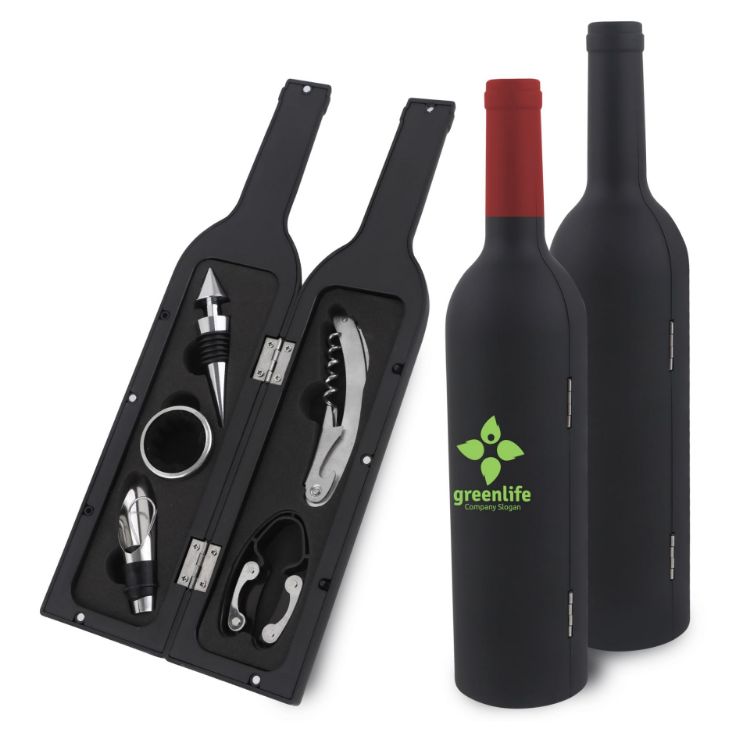 Picture of Bottle Shaped Wine Tools Set