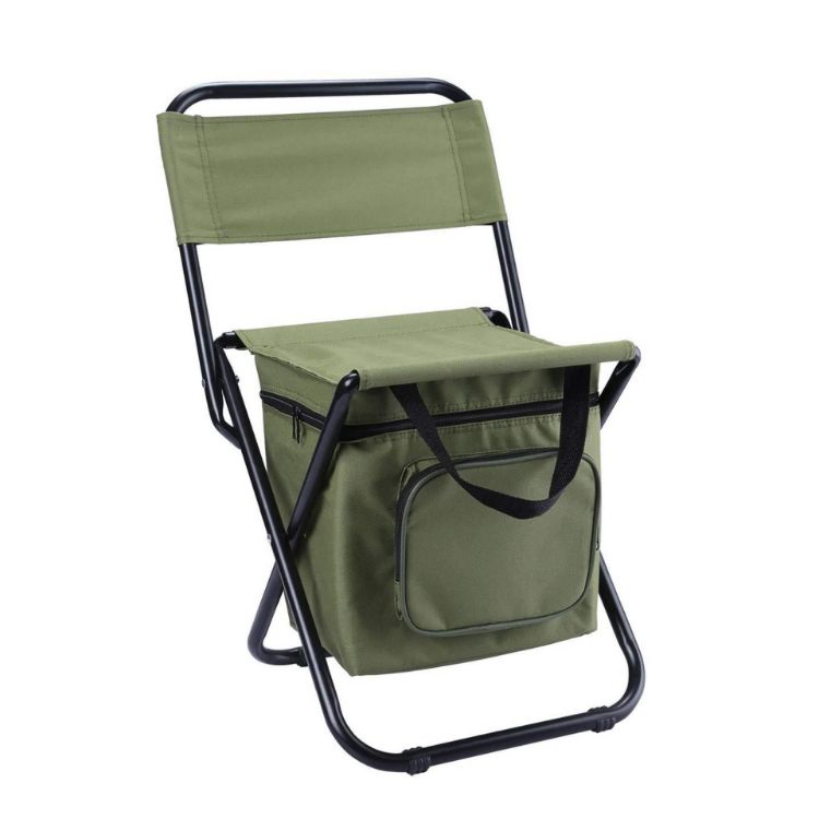 Picture of Adult Foldable Camping Chair with Cooler Bag